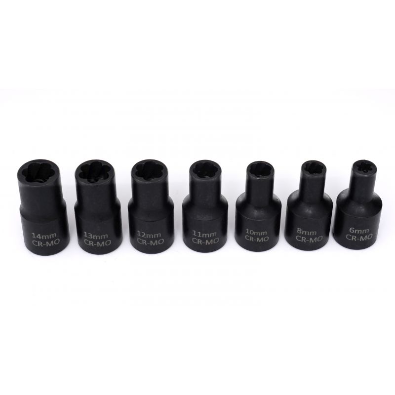 Nástavce na opracované skrutky 1/2" 15 dielov KD11793 – Obrázok 10