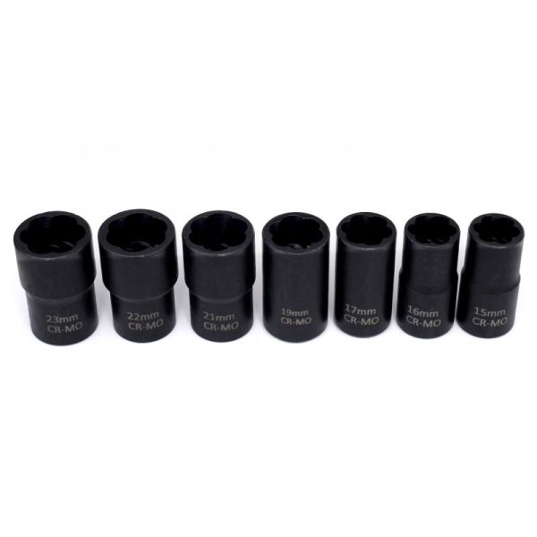 Nástavce na opracované skrutky 1/2" 15 dielov KD11793 – Obrázok 11