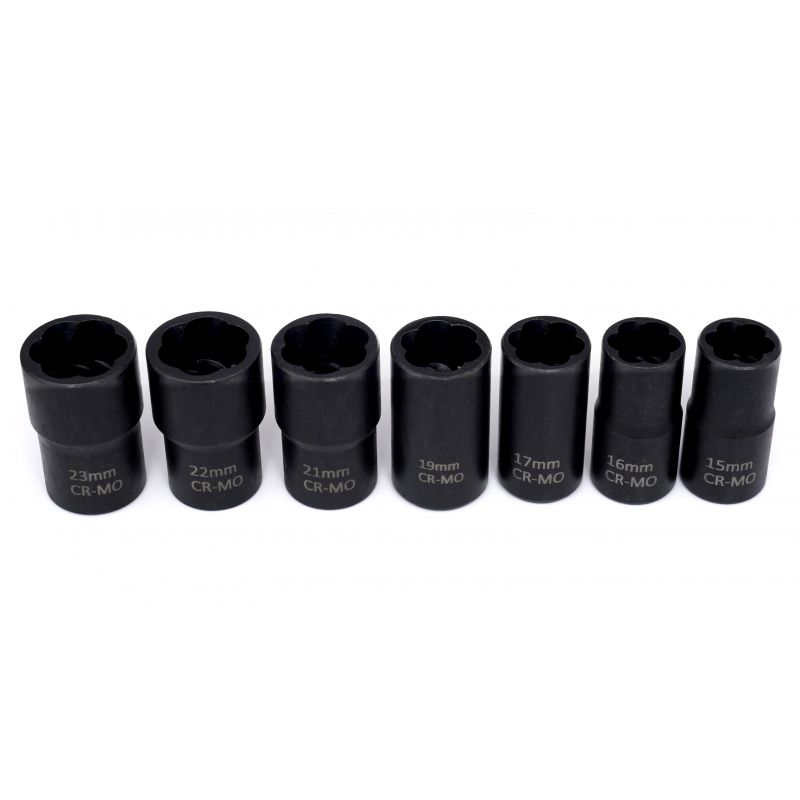 Nástavce na opracované skrutky 1/2" 15 dielov KD11793 – Obrázok 11