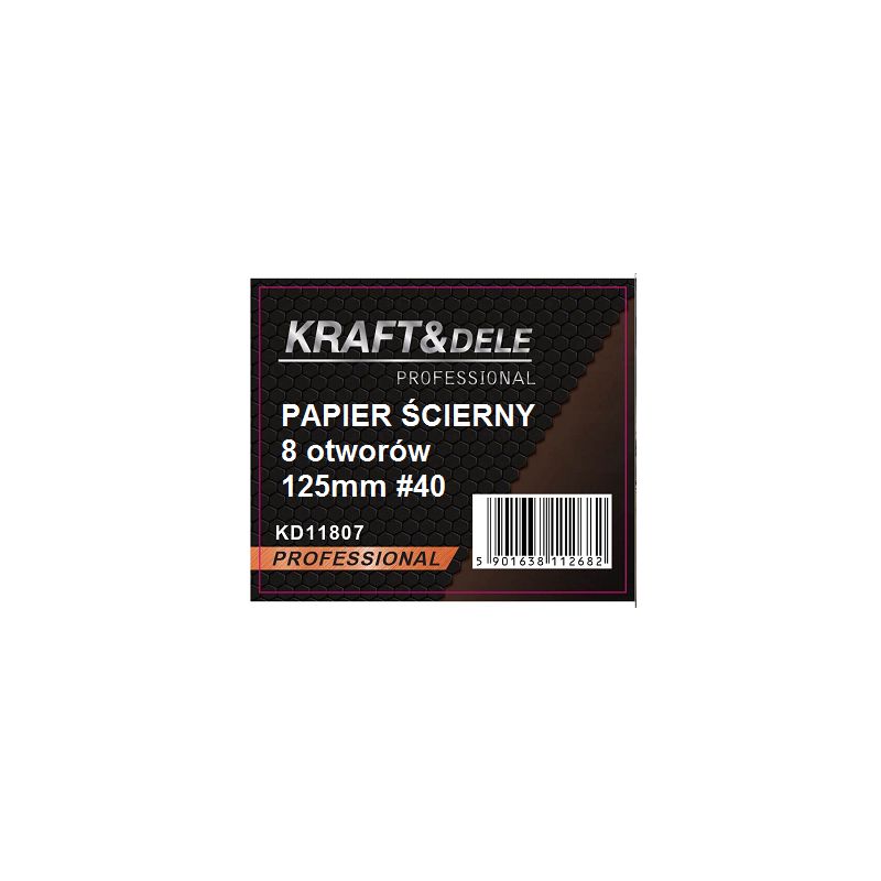 Brusný papier kruhový 50 ks 125mm P40 s otvormi KD11807 – Obrázok 2