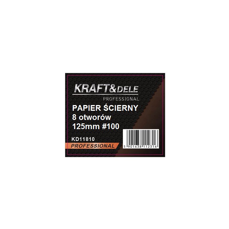 Brusný papier kruhový 50 ks 125mm P100 s otvormi KD11810 – Obrázok 2
