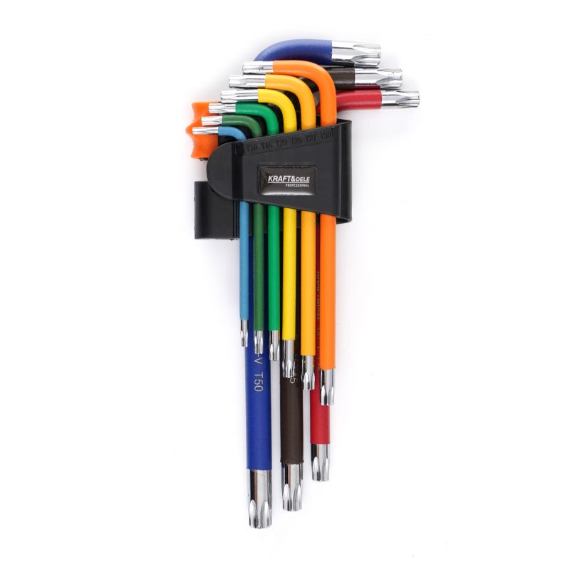Imbusové kľúče farebné imbusy TORX 9ks KD11930