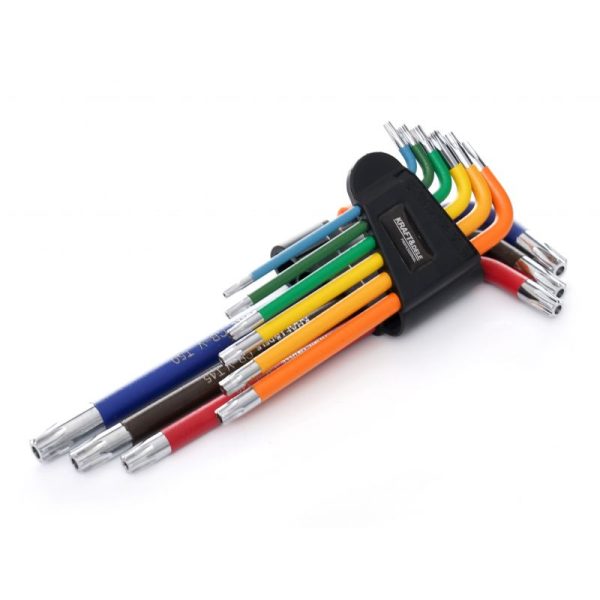 Imbusové kľúče farebné imbusy TORX 9ks KD11930 – Obrázok 2