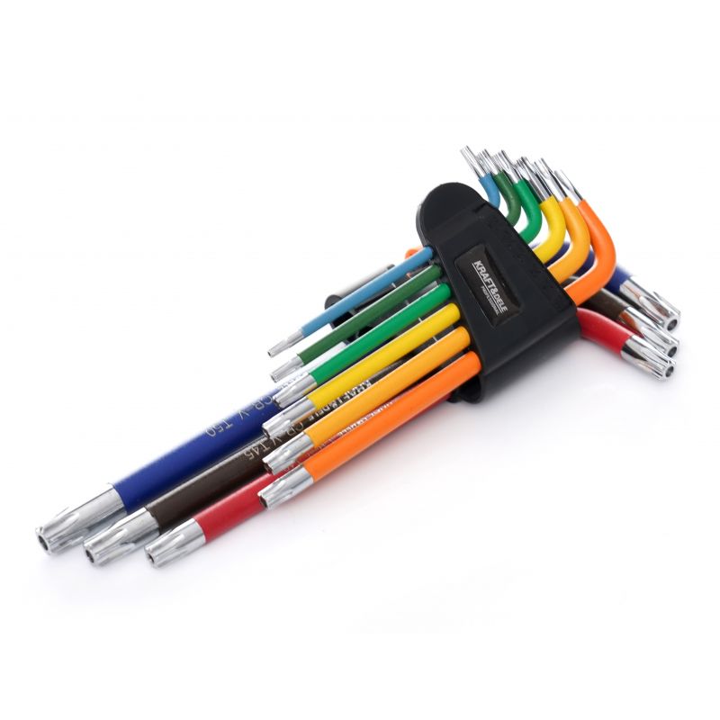 Imbusové kľúče farebné imbusy TORX 9ks KD11930 – Obrázok 2