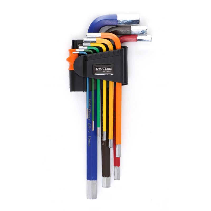 Imbusové kľúče farebné imbusy HEX 9ks KD11931