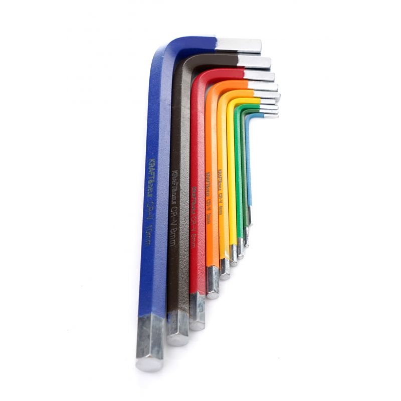 Imbusové kľúče farebné imbusy HEX 9ks KD11931 – Obrázok 5