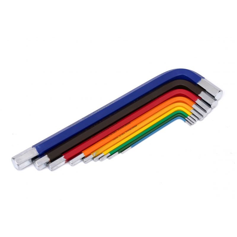 Imbusové kľúče farebné imbusy HEX 9ks KD11931 – Obrázok 8