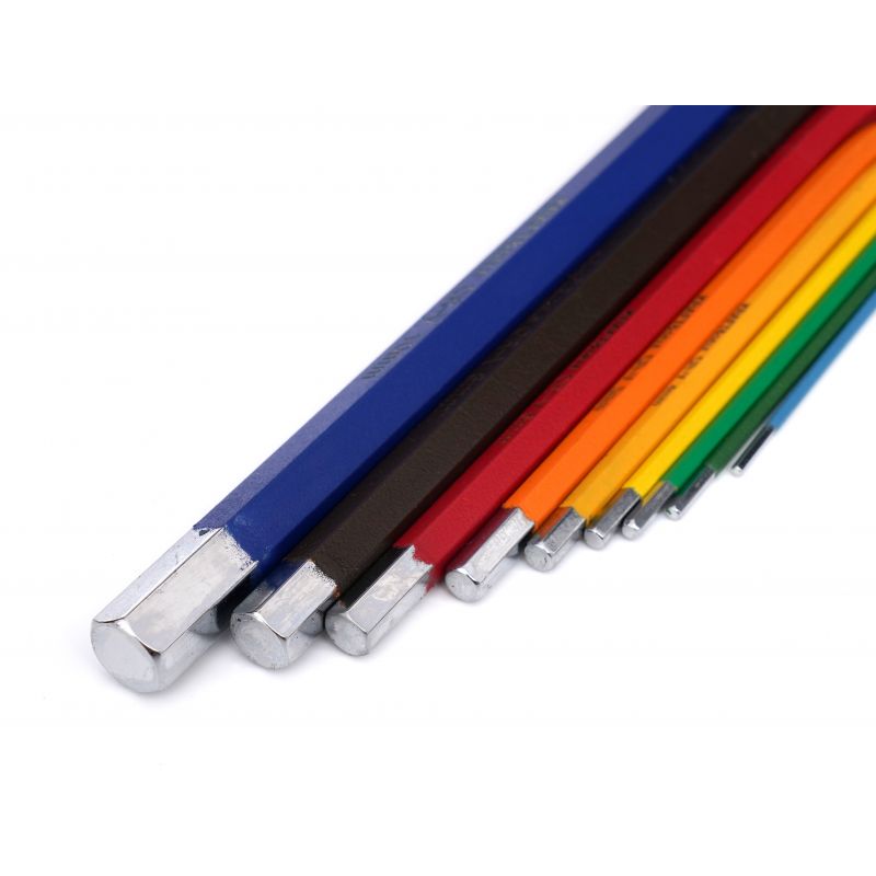 Imbusové kľúče farebné imbusy HEX 9ks KD11931 – Obrázok 10