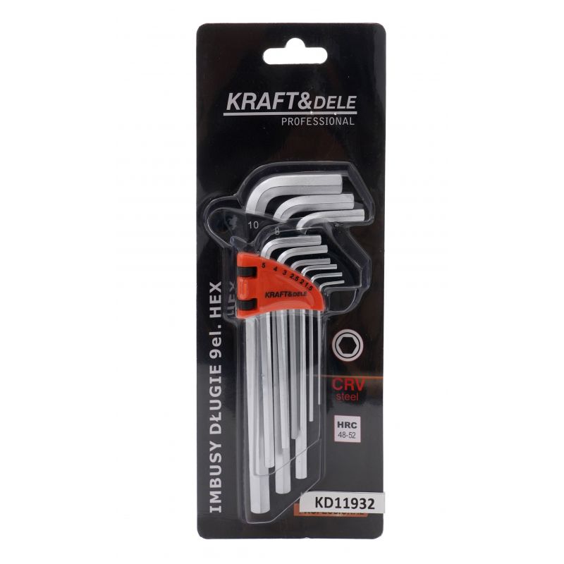 Imbusové kľúče imbusy HEX 9ks KD11932 – Obrázok 7