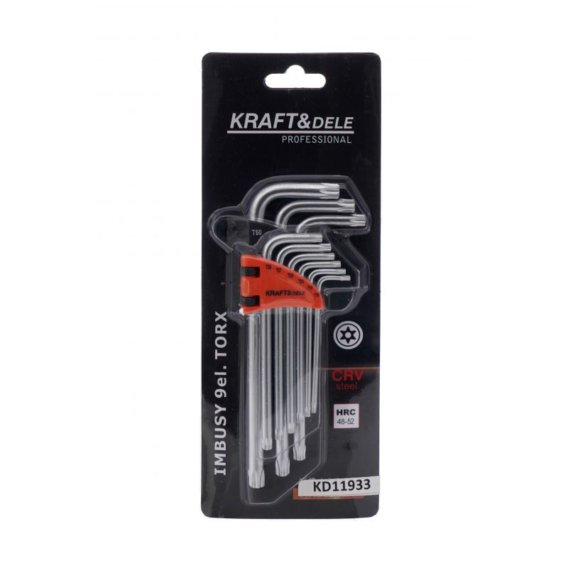 Imbusové kľúče imbusy TORX 9ks KD11933 – Obrázok 10