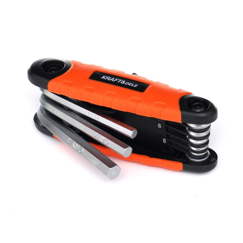 Imbusové kľúče skladané imbusy HEX 8ks 1,5-8 KD11934 – Obrázok 6