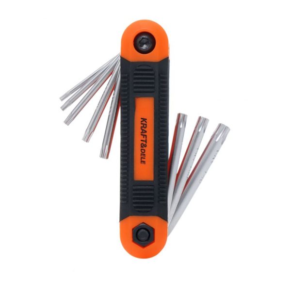 Imbusové kľúče skladané imbusy TORX 8ks T9-T40 KD11935 – Obrázok 3