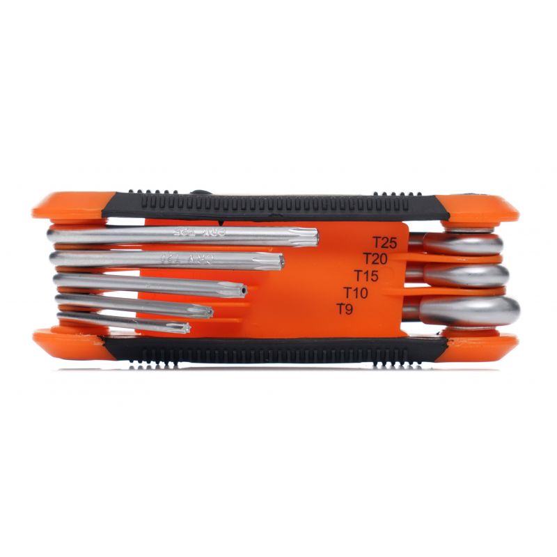 Imbusové kľúče skladané imbusy TORX 8ks T9-T40 KD11935 – Obrázok 4