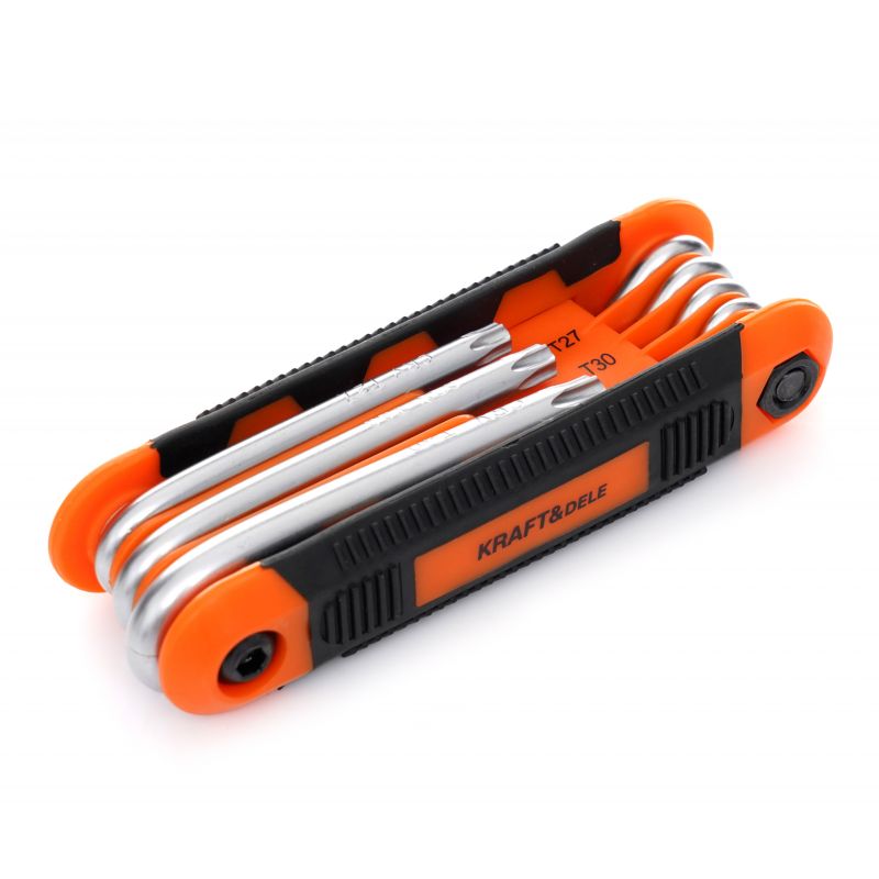 Imbusové kľúče skladané imbusy TORX 8ks T9-T40 KD11935 – Obrázok 8