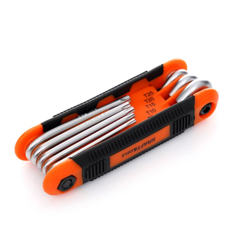 Imbusové kľúče skladané imbusy TORX 8ks T9-T40 KD11935 – Obrázok 9