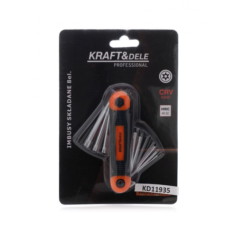 Imbusové kľúče skladané imbusy TORX 8ks T9-T40 KD11935 – Obrázok 10