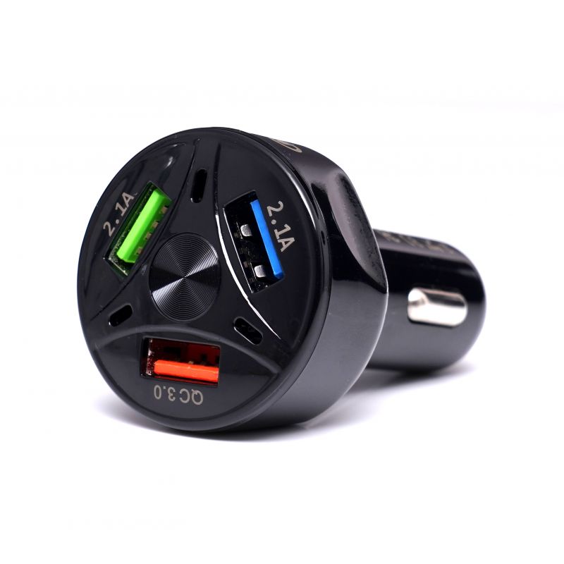 Autonabíjačka, QUICK CHARGE, 3 USB porty, LED | KD1238 – Obrázok 6