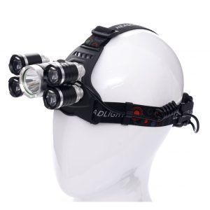 Čelovka (Nabíjacia) 5xLED 1XT6 + 4XQ5 KRAFT&DELE KD1247