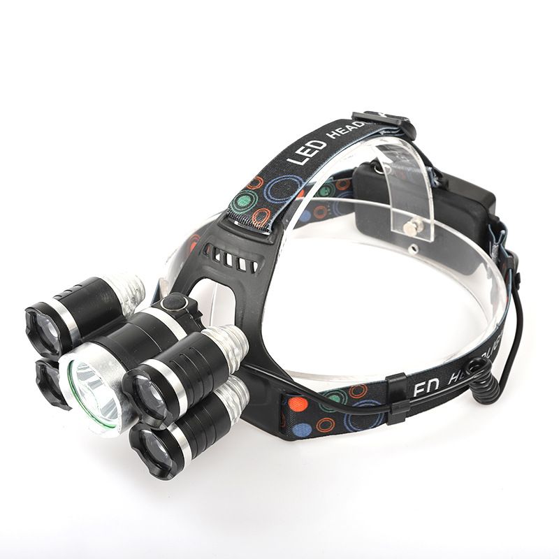 Čelovka (Nabíjacia) 5xLED 1XT6 + 4XQ5 KRAFT&DELE KD1247 – Obrázok 11