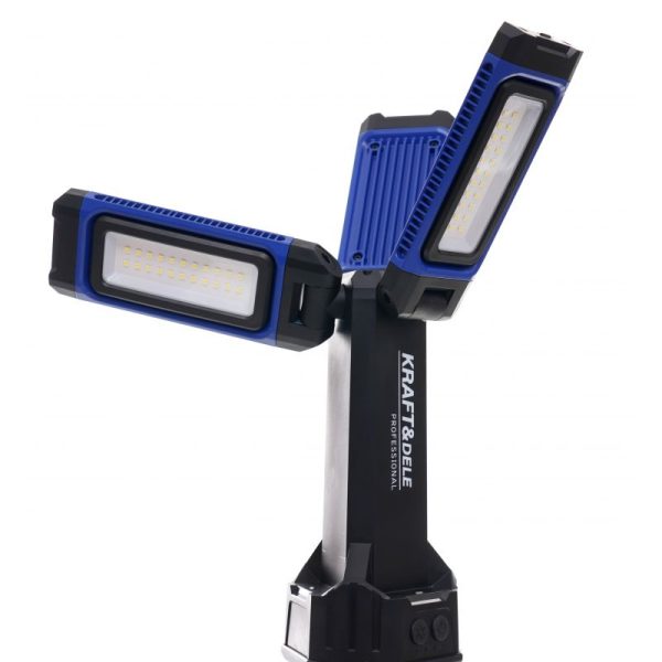 Dielenské stojanové svetlo 4500Lm, 2 x 21700, 4000 mAh KD1268 – Obrázok 2