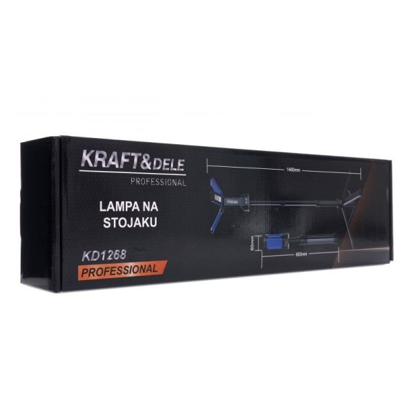 Dielenské stojanové svetlo 4500Lm, 2 x 21700, 4000 mAh KD1268 – Obrázok 8