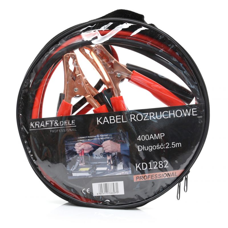 Štartovacie káble, 400A, 2.5m, KRAFT&DELE | KD1282 – Obrázok 3