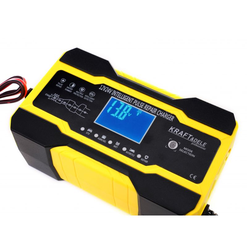 Autonabíjačka – Usmerňovač 12V/24V 5A/10A 100-150AH KD 1291 – Obrázok 3