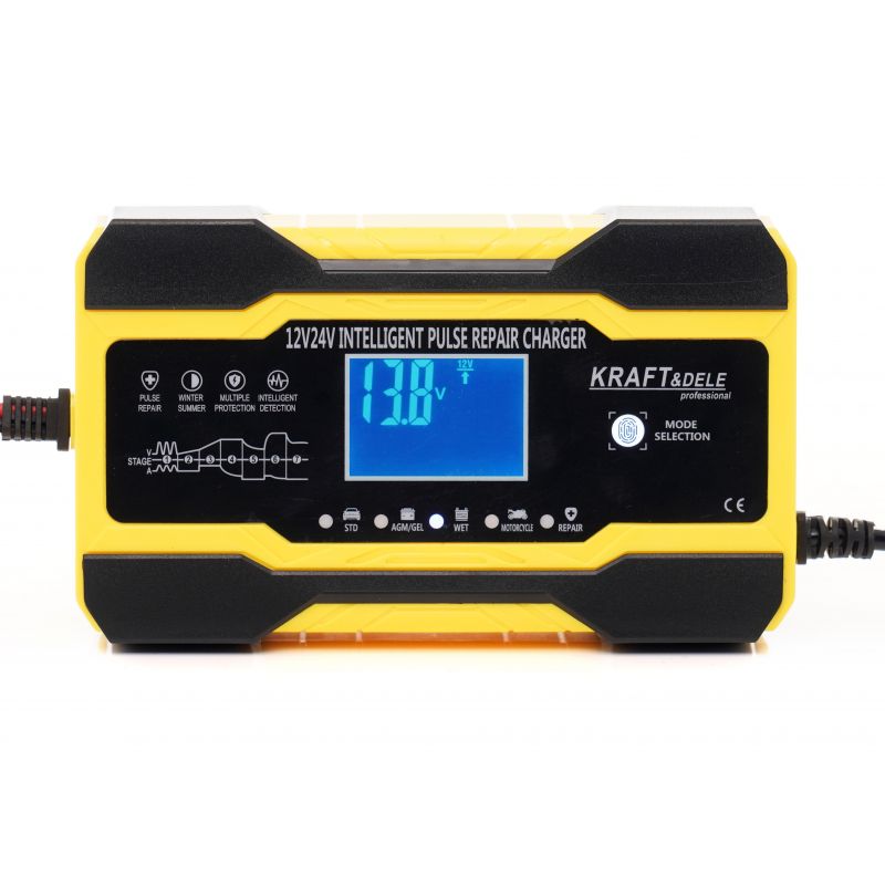 Autonabíjačka – Usmerňovač 12V/24V 5A/10A 100-150AH KD 1291 – Obrázok 6