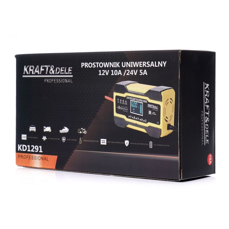 Autonabíjačka – Usmerňovač 12V/24V 5A/10A 100-150AH KD 1291 – Obrázok 7