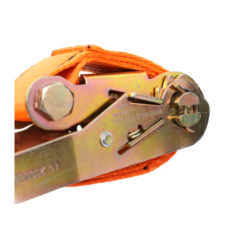 Upínací popruh s račňou a hákmi 6m/50mm/5t | KD1331 – Obrázok 2