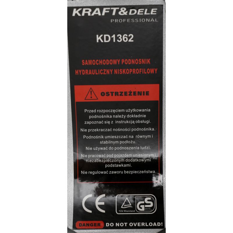 Nízkoprofilový hydraulický zdvihák 2.5 tony| KD1362 – Obrázok 6