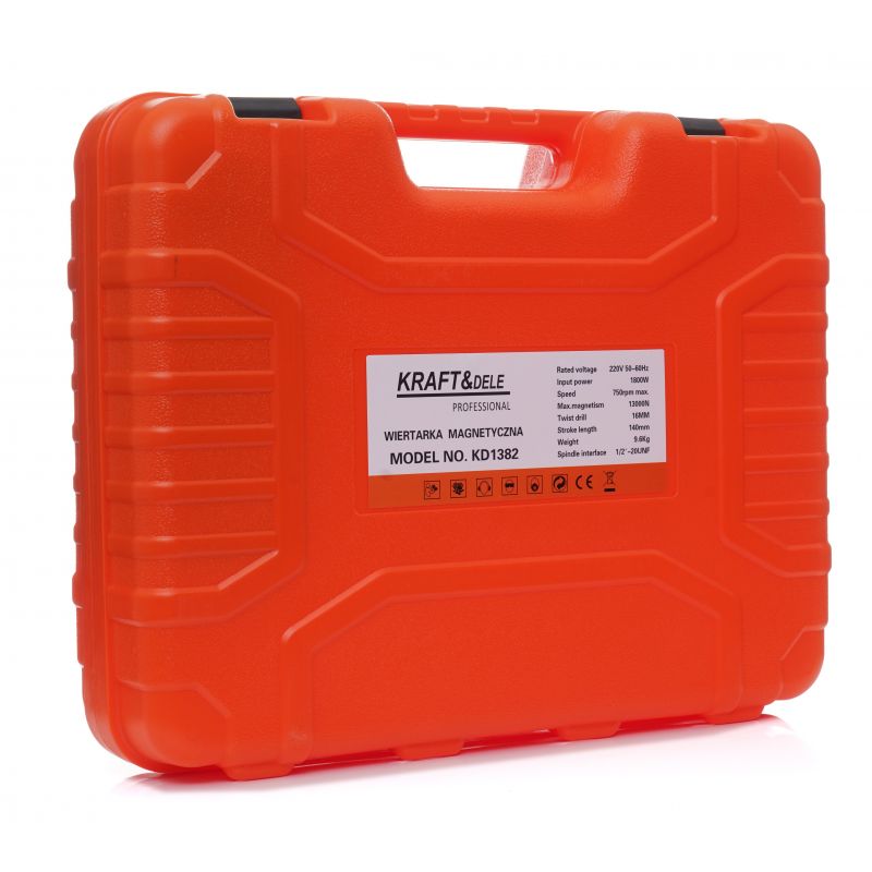 Stĺpová magnetická vŕtačka 1800W 1300N 16mm KRAFT&DELE KD1382 – Obrázok 9