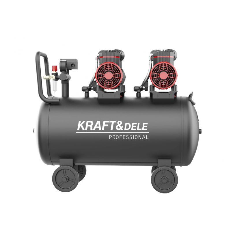 Bezolejový kompresor 100 l, 1500 W x 2 | KD1392 – Obrázok 2