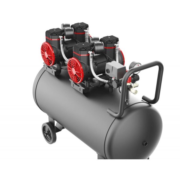Bezolejový kompresor 100 l, 1500 W x 2 | KD1392 – Obrázok 10