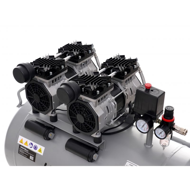 Bezolejový kompresor 100L 2x1500W | KD1398 – Obrázok 3