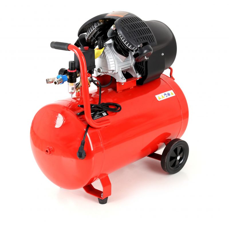 Olejový kompresor 100L 2-valec 3kW | KD1483 – Obrázok 4