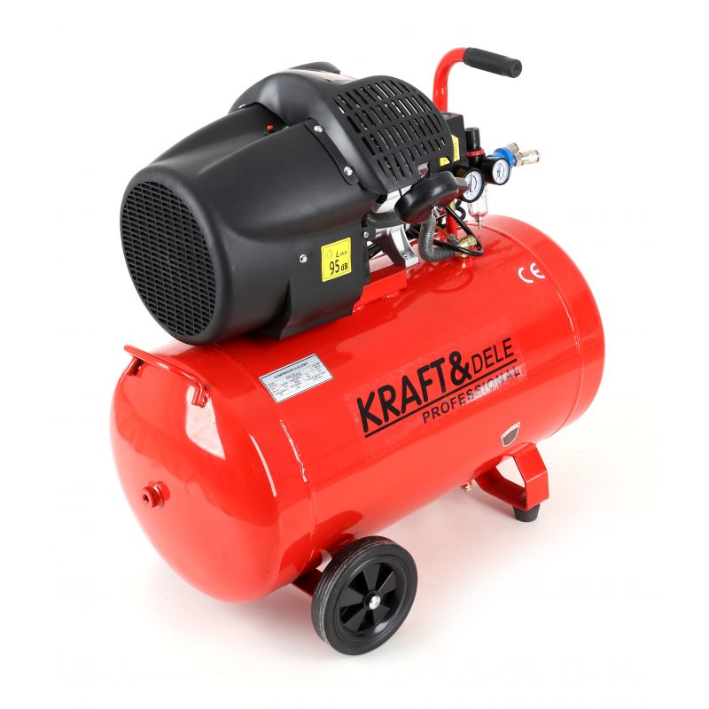 Olejový kompresor 100L 2-valec 3kW | KD1483 – Obrázok 8