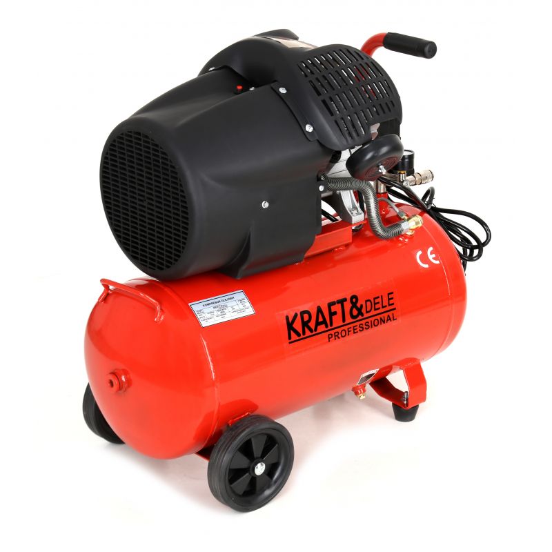 Olejový kompresor dvojpiestový 50L | KD1484 – Obrázok 9