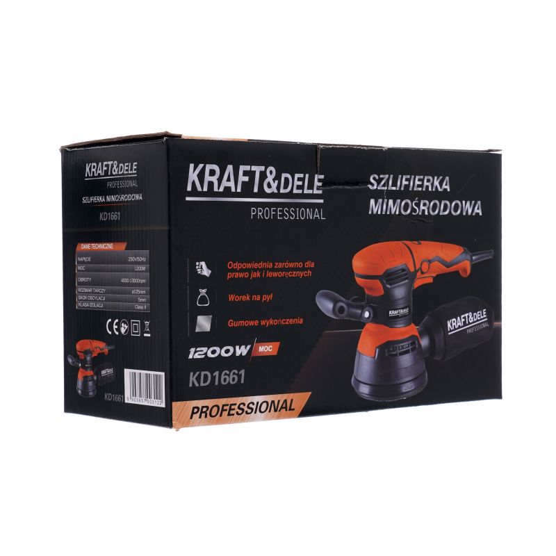 Excentrická brúska 1200W KD1661 – Obrázok 10