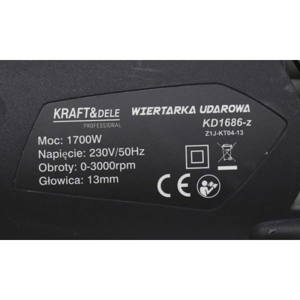 Príklepová vŕtačka King Series – 1700W | KD1685-Z – Obrázok 10