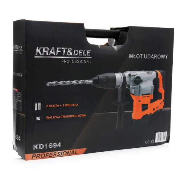 Elektrická príklepová vŕtačka – 2800 W | KD1694 – Obrázok 11