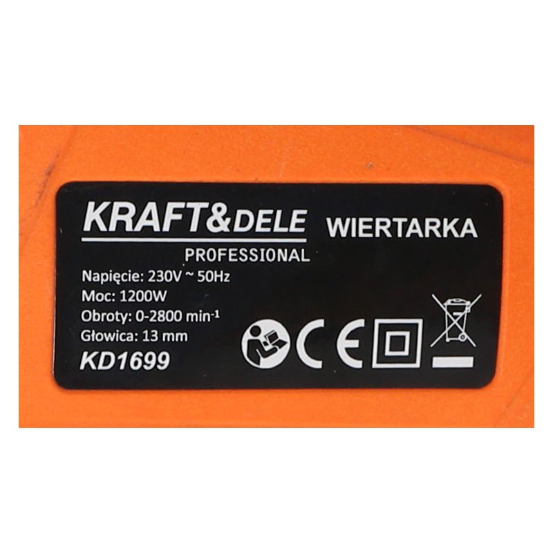 Elektrická vŕtačka, 1200W | KD1699 – Obrázok 2