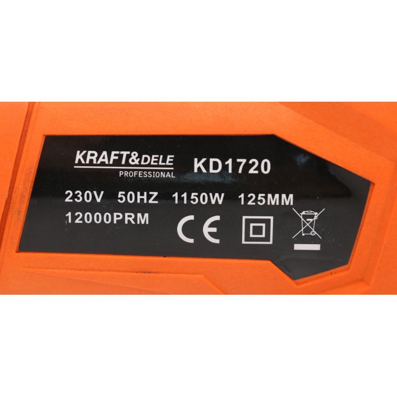 Uhlová brúska 125mm – 1150W | KD1720 – Obrázok 8