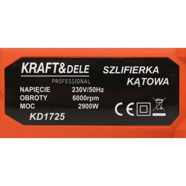 Uhlová brúska 2900W 230mm 6000 ot/min | KD1725 – Obrázok 5