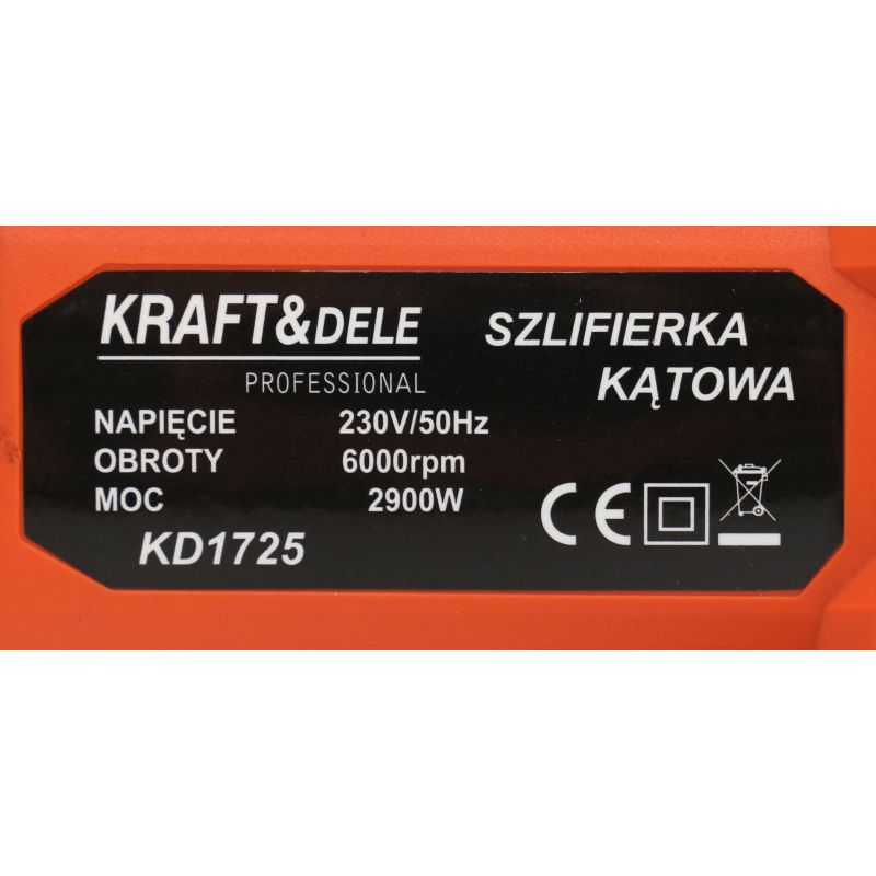 Uhlová brúska 2900W 230mm 6000 ot/min | KD1725 – Obrázok 5
