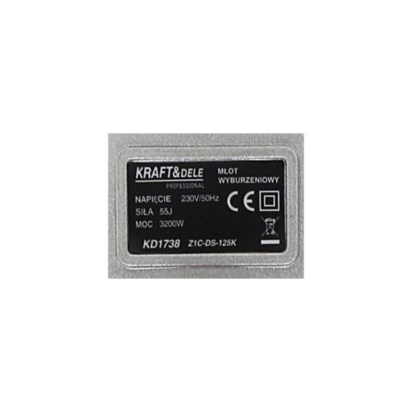 Búracie kladivo, 3200W, KRAFT&DELE | KD1738 – Obrázok 8