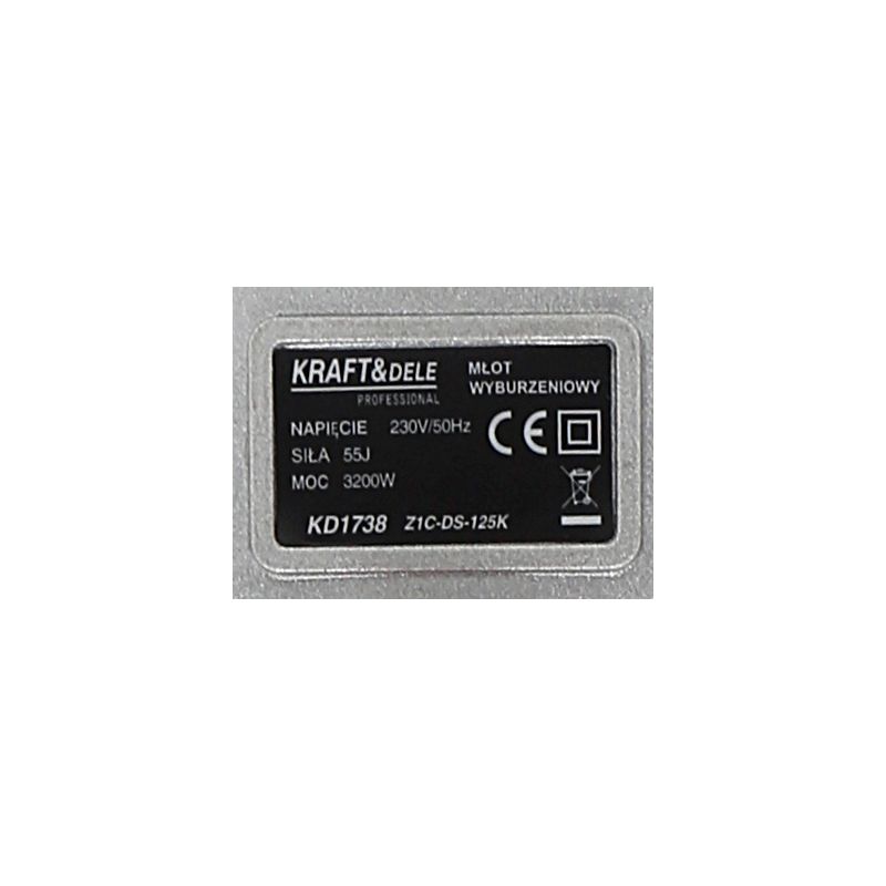 Búracie kladivo, 3200W, KRAFT&DELE | KD1738 – Obrázok 8
