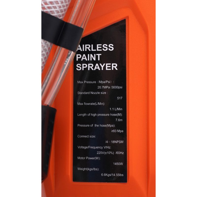 Maliarsky agregát, striekacia tlaková pištoľ 1450W Kraft&Dele KD1746 – Obrázok 8