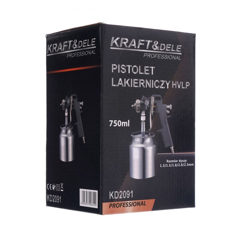 HVLP maliarska pištoľ 750ml KD2091 – Obrázok 10
