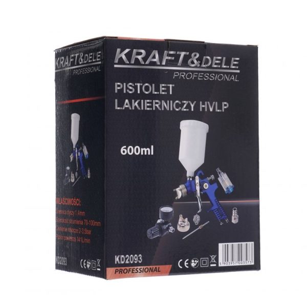 HVLP maliarska pištoľ 600ml KD2093 – Obrázok 13